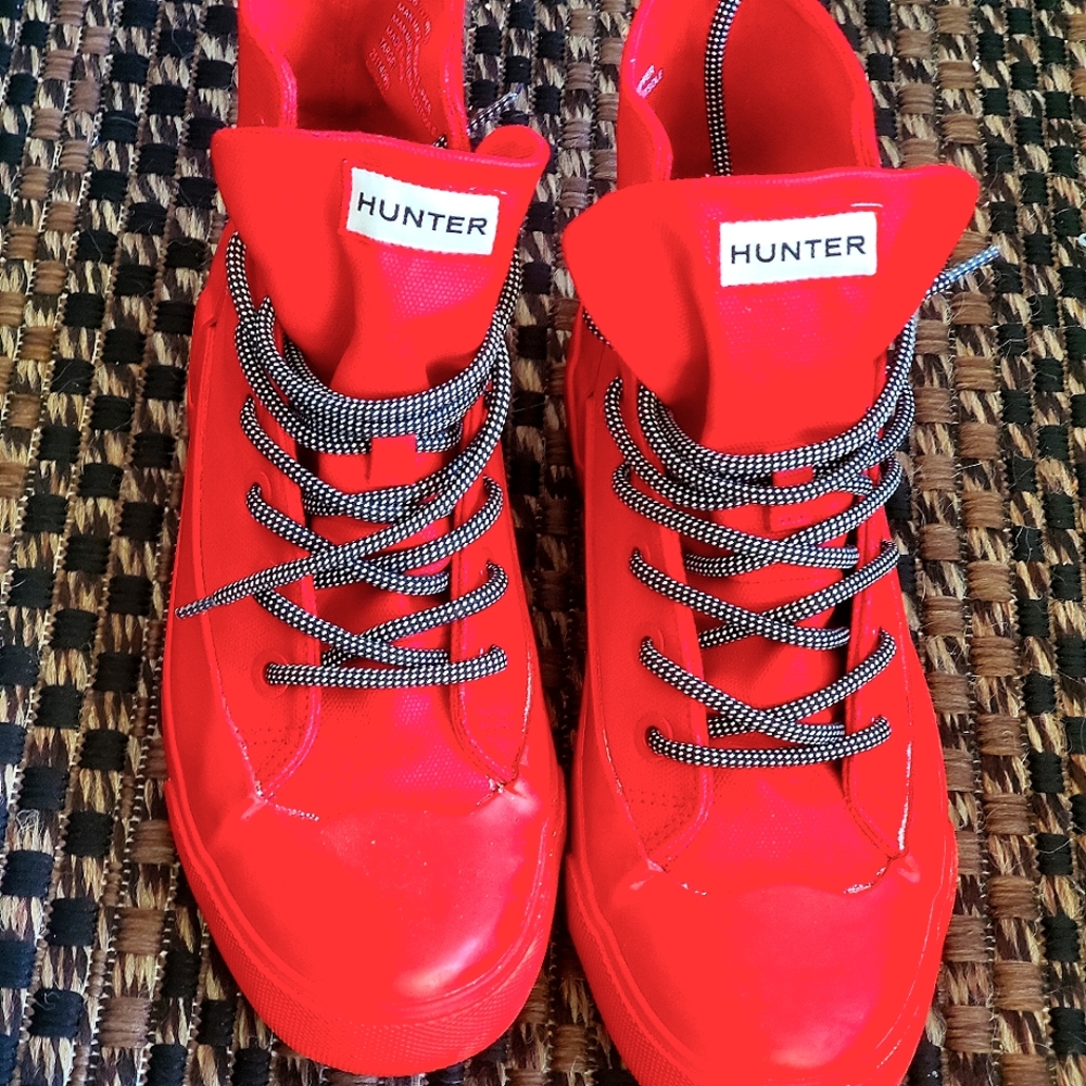 Hunters Red Rain boots M 6 1/2 W 8 1/2
